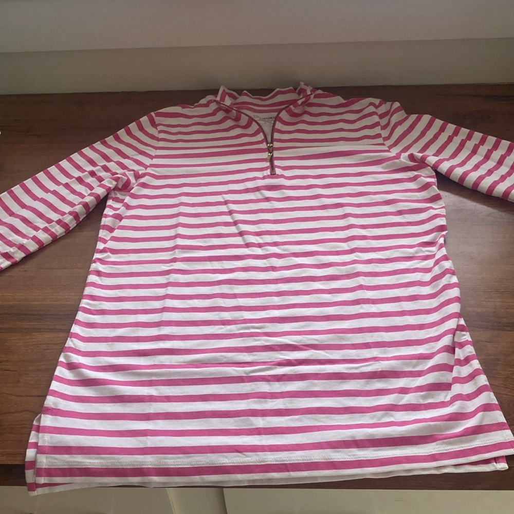 Cape madras quarter zip popover